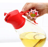 乐扣乐扣(LOCK&LOCK)大容量玻璃油壶油瓶醋酒酱油调味壶550ml红色 实拍图