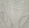 维多利亚的秘密 维密|天丝莫代尔7A抗菌无痕舒适LOGO蕾丝中腰女士内裤三角裤 34Y5椰果白 11260352 1条 S 实拍图