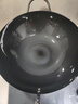 王源吉 熟铁锅炒锅精铸铁无涂层不锈不粘炒菜锅具燃气灶电磁炉通用 32cm 实拍图