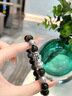 中国黄金（CHINA GOLD）足银貔貅手串男生款高级感银曜石手链生日毕业父亲节礼物送爸爸 足银貔貅银曜石手串+六字真言珠（刻字/代写贺卡） 实拍图