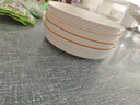 欧式高级陶瓷盘圆形加厚深盘复古简约餐具 纯白福线-7英寸饭盘2个装 实拍图