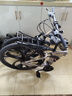 凤凰（Phoenix）可折叠山地车自行车成人男女新款式学生12到18岁变速越野软尾单车 折叠双避震【密封全轴承】铝架/三刀轮肖灰 26寸-24速【身高158-188cm】 实拍图