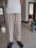 POUM裤子男士夏薄款宽松冰丝美式运动速干束脚工装卫男裤303卡其2XL 实拍图