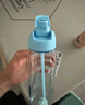 特百惠（Tupperware）茶韵500ML塑料杯男女士学生夏季运动水杯子户外便携大容量 冰水蓝 实拍图