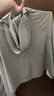 无印良品（MUJI）女式 防紫外线 拉链短款连帽衫夏季款硬核防晒服防晒衣BB12CC4S 淡绿色 M 160/84A 实拍图