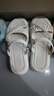 百丽踏踩屎感大码凉鞋女41一43夏季外穿孕妇防滑凉拖鞋一体两穿2025新款 米白 42 (260mm) 实拍图