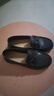 ZHR乐福鞋女春秋真牛皮蝴蝶结单鞋女通勤软底妈妈女鞋 BT37 黑色36 实拍图