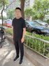 雾卡 【三件装】短袖t恤男纯色棉宽松夏季士半袖潮流衣服情侣装 卡其+深灰+黑色 XL 建议135-150斤 实拍图