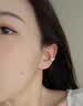 老凤祥一周纯银耳夹无耳洞耳环女士耳钉2026新款七夕情人节礼物送女友 L-TY597星期耳夹六件套耳饰 实拍图
