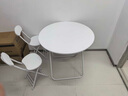 初融折叠桌家用出租房折叠餐桌简易户外便携式小桌子 CJ162圆80 实拍图