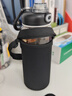 LOCKZI吨桶吨耐高温100度食品级开水防摔茶水分离玻璃泡茶杯大容量水杯 [茶网+杯套] 1000ml 高硼硅防爆 实拍图