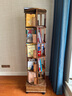 PALULA BUFFY法国品牌 全实木旋转书架360度书柜家用阅读收纳架儿童落地置物架 六层-胡桃木色移动抽屉款 免费上门安装 实拍图