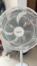 美的（Midea）【品质推荐】七叶轻音柔风电风扇/家用省电落地扇/台式电扇/广角摇头节能宿舍小型风扇 SAE35CA 实拍图