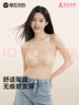 草本初色内衣女无痕2025年春夏款无钢圈大胸显小胸聚拢百搭背心式 蓝色 L 实拍图