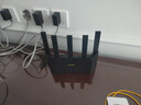Tenda腾达路由器【升级立式WiFi6】AX1500千兆穿墙王:信号增强无线家用全屋Mesh排行前十名云霄黑 实拍图