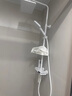 ARRTOTO官方恒温淋浴花洒套装全铜主体枪灰家用数显空气注入花洒全套喷头 6026-白色【数显恒温】花洒套装 实拍图
