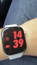 Apple/苹果 Watch Series 10 智能手表GPS款46毫米玫瑰金色铝金属表壳淡桃粉色运动型表带M/L MX2A3CH/B 实拍图