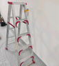 漫堡德铝合金家用梯子加厚折叠人字梯加宽加固爬梯楼梯双侧梯工程专用 升级加固款2.5米+底部加撑 实拍图