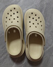 骆驼（CAMEL）洞洞鞋女清爽镂空两穿厚底沙滩凉拖鞋 L25M071024 米白 38  实拍图