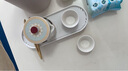 瓷牌茗茶具（cipaiming teaset）旅行茶具套装户外便携式陶瓷快客杯一壶四杯办公室功夫茶壶泡茶 白古茗1壶4杯+罐盘+棕皮包+巾夹 实拍图