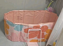 西哈泳士成人泡澡桶大人可折叠家用双人鸳鸯浴缸全身沐浴婴儿游泳桶洗澡盆 粉1.2米【5层夹棉板材】入门礼 实拍图