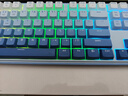 红龙（REDRAGON）KS104三模机械键盘 无线键盘全键热插拔gasket结构RGB背光104键游戏办公键盘 渐变蓝-凝霜轴 实拍图