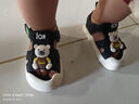 G.duck小黄鸭宝宝鞋子1-3岁男童包头凉鞋学步鞋软底婴儿凉鞋幼儿园2332 黑色 18码 内长13.5cm 实拍图