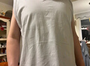 蕉内棉棉301H情侣款背心男女士100%纯棉无侧缝宽松圆领居家睡衣夏季 【宽肩】浅岩棕 XL 实拍图