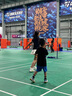 YONEX尤尼克斯羽毛球鞋yy基础款舒适亲子款青少年SHB101JRCR白/蓝34码 实拍图