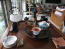 苏氏陶瓷三才盖碗手绘青花陶瓷薄胎功夫泡茶碗带两个茶杯礼盒装 实拍图