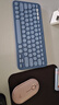 罗技（Logitech）时尚系列K380蓝牙键盘 无线键盘Mac笔记本平板IPAD电脑静音键盘安卓手机多设备超薄家用巧克力按键 品月蓝-for Mac 实拍图