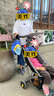 SHUKIKU儿童防晒帽防紫外线太阳帽可调节遮阳帽透气渔夫帽 黄蓝小象L码 实拍图