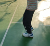 YONEX尤尼克斯羽毛球鞋yy入门级训练减震动力垫男女SHB101CR白/蓝 37码 实拍图