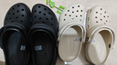 卡骆驰crocs经典云朵老爹鞋洞洞鞋时尚百搭女鞋拖鞋一脚蹬|206750 黑色-001(含智必星) 38 (240mm) 实拍图