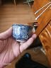 琦轩源老陶泥青花瓷茶杯复古品茗杯男女个人专用主人杯喝茶陶瓷功夫茶杯 实拍图