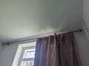 金杆子 铝合金加厚窗帘杆打孔单杆双杆窗帘轨道罗马杆 可上门 单杆-高级灰-侧装 净杆2.78米+两头2.9米总长 实拍图