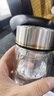 天喜（TIANXI） 水杯玻璃杯大容量杯子家用便携男女办公泡茶杯随手茶水分离杯 本色420ml 实拍图