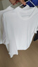 真维斯（JEANSWEST）T恤男夏季薄款新疆长绒棉短袖纯棉T恤宽松圆领上衣白色L 实拍图