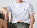 杰克·琼斯（JACK&JONES）25年男装T恤男夏季T恤舒适男士短袖凉感多色上衣纯色水洗不易走形 A06白色 M 实拍图