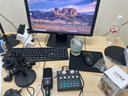 好牧人 声卡直播设备套装唱歌麦克风手机电脑录音抖音直播变声器外置户外全民K歌全套专用话筒电容麦 V8蓝牙灯效黑+大振膜麦【3米耳机+悬臂支架】 实拍图