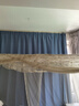 水星家纺窗帘遮光卧室全遮光布5A抗菌遮阳帘隔音简易挂钩式3.0x2.5米1片蓝 实拍图