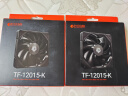 ID-COOLING12CM薄扇 12015无光机箱风扇黑色 超薄15mm规格 适用ITX下压式电脑散热器改装 TF-12015-K 实拍图