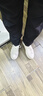 百丽低帮板鞋男牛皮革简约休闲鞋小白鞋A0548CM1 白/杏2 39 实拍图