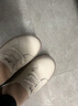 ZHR休闲鞋女减龄撞色牛皮小白鞋女时髦果冻底运动鞋女ins潮流百搭 A66 米色 39 实拍图