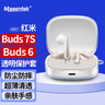Masentek 适用红米Redmi Buds 7S&6蓝牙耳机盒仓保护套 充电仓硅胶TPU软壳防摔 6活力版/5/6pro/7s青春版 实拍图