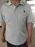 U.S. POLO ASSN.polo衫男短袖夏季保罗商务休闲翻领男装上衣t恤浅花灰2XL 实拍图