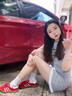 CAMILA KSENIA阿甘鞋女士2026年新款夏季时尚百搭厚底德训鞋红色系休闲运动鞋子 红色 37 实拍图