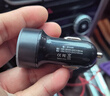 纽曼（Newmine）车载充电器点烟器一拖二双USB金属车充电压显示检测快充SX001-008 实拍图