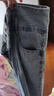 真维斯（JEANSWEST）牛仔裤女2025夏季显瘦高腰拖地直筒宽松阔腿裤潮流百搭浅蓝XL 实拍图