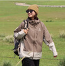 骆驼（CAMEL）【岩野】三防硬壳冲锋衣男女同款拼色外套防风防水户外登山服5781 实拍图